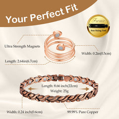 Feraco bracelet and ring worn on wrist for versatile styling