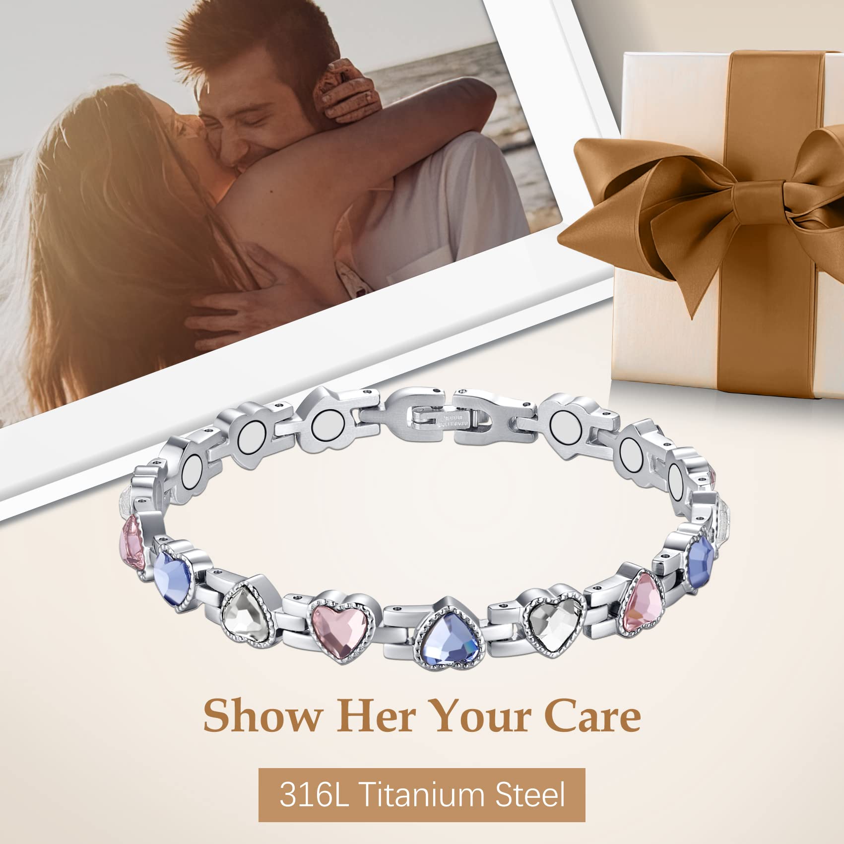 Feraco lightweight 29g bracelet designed for all-day wear.