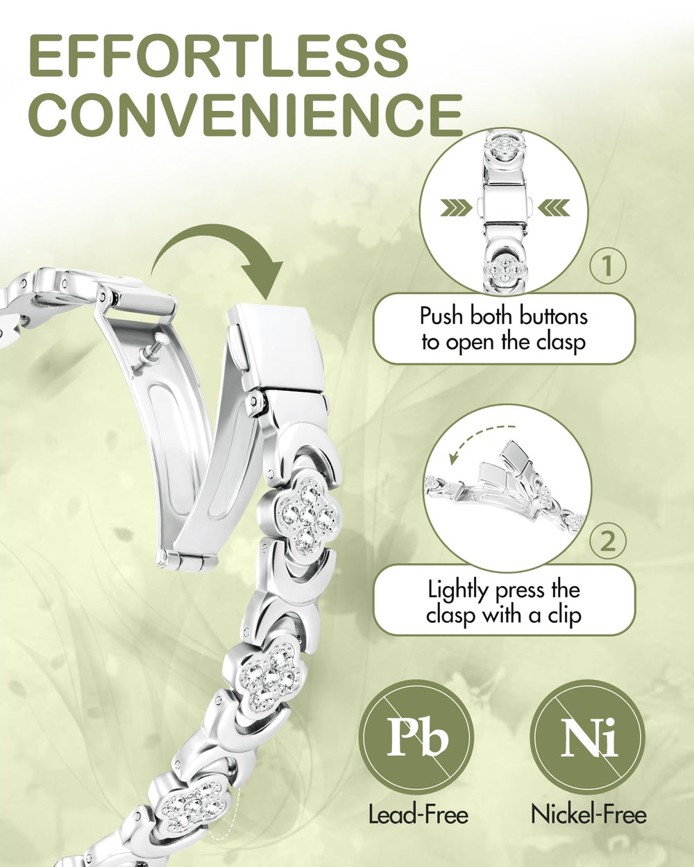 Feraco cleaning cloth included for keeping copper jewelry clean