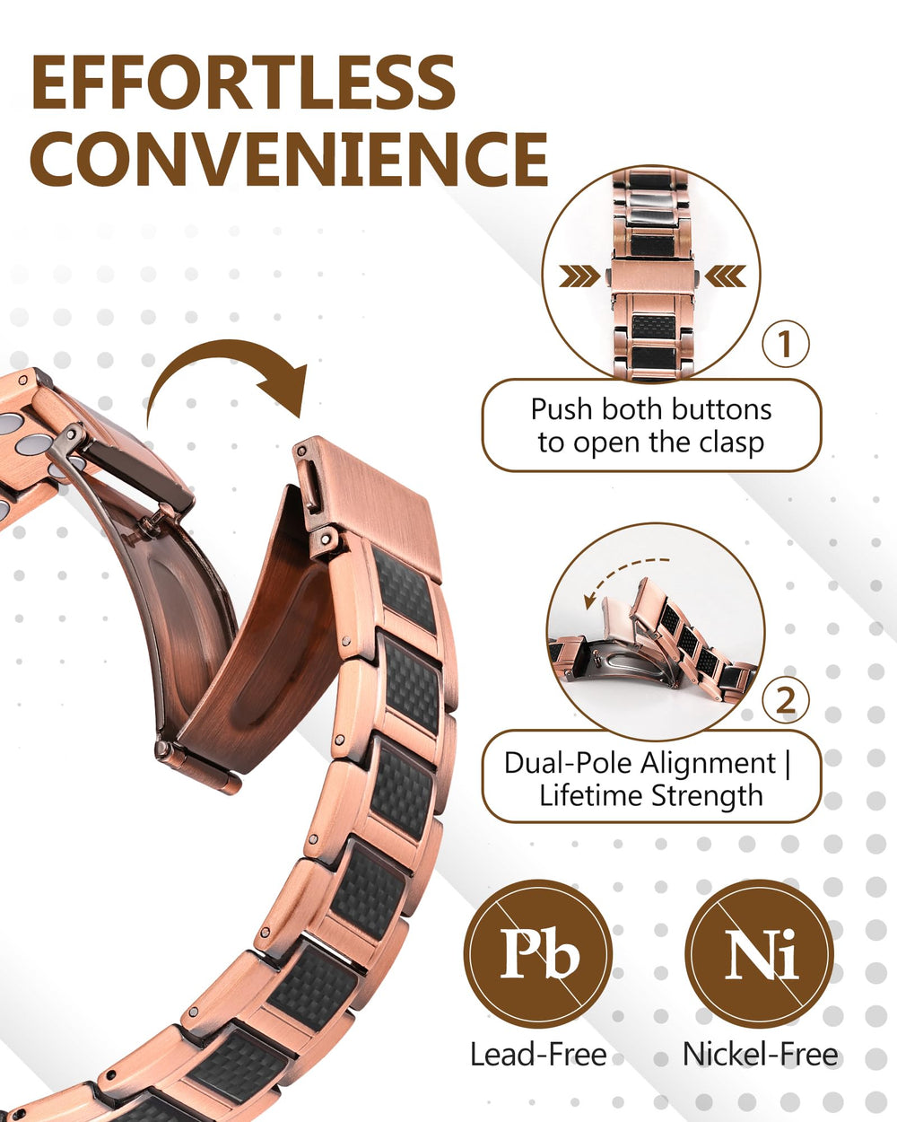 Feraco copper bracelet packaging shown as a thoughtful gift
