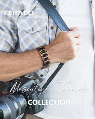 Feraco bracelet with sizing tool and links for a precise fit