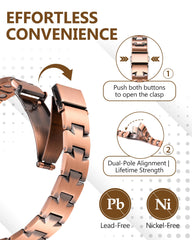 Feraco adjustable sizing tool included with bracelet for a comfortable fit
