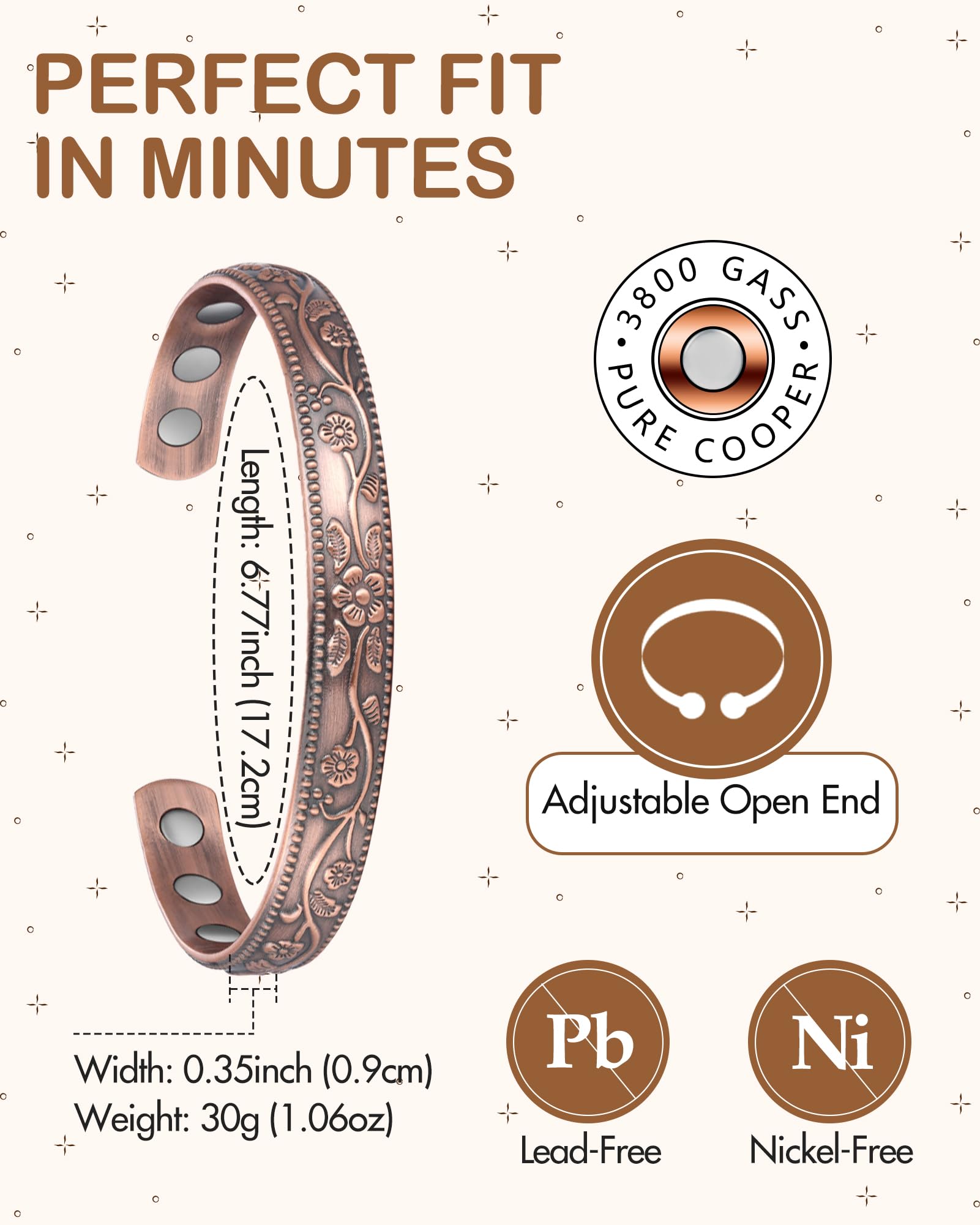 Feraco copper bracelet care tips for long-lasting shine