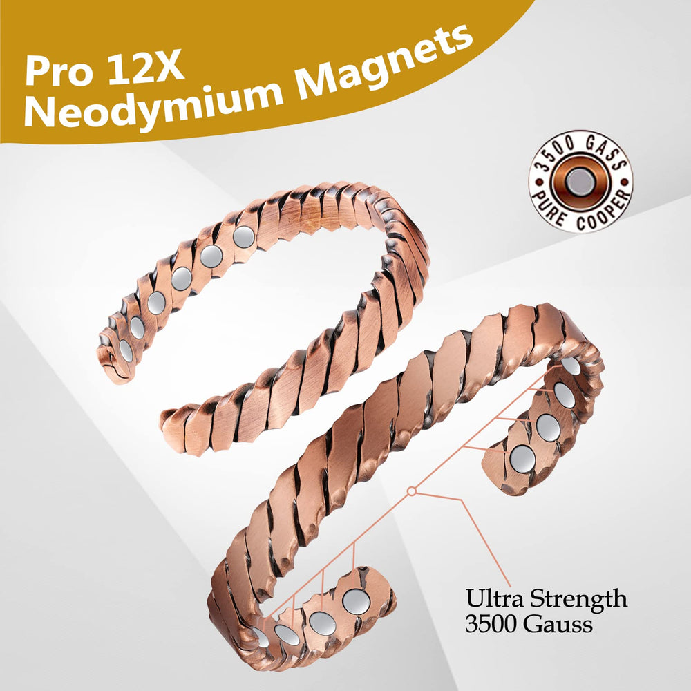 Feraco carved-design bracelet with antique-inspired pattern elevates style