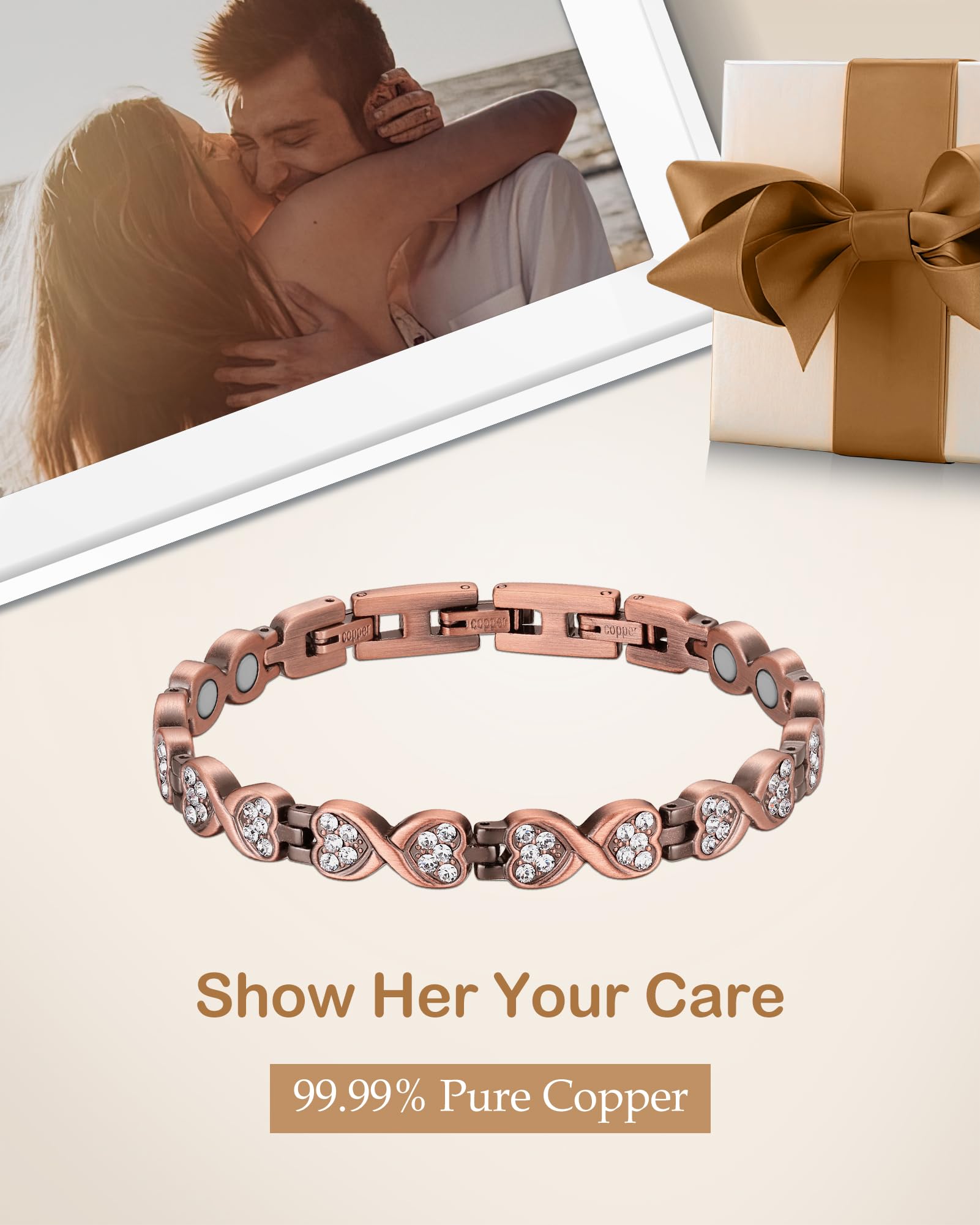 Feraco magnetic bracelet designed for waterproof daily wear and durability.