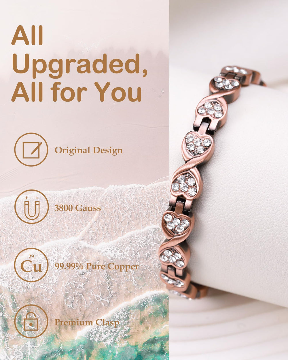 Feraco copper bracelet gift box presentation ideal for gifting occasions.