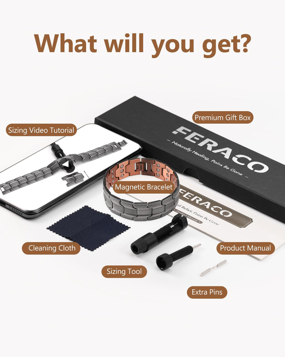 Feraco gray Tyre graphics finish adds modern daily wear appeal