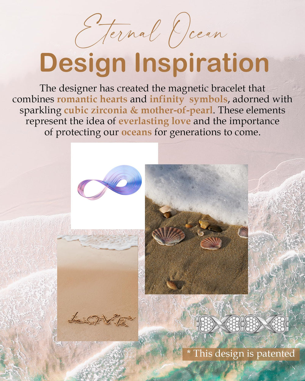 Feraco hypoallergenic copper bracelet with lead- and nickel-free materials.