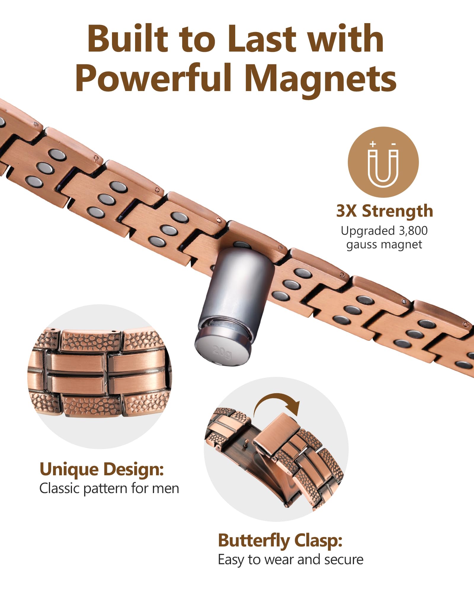 Feraco copper bracelet packaging ready for gifting with elegant presentation