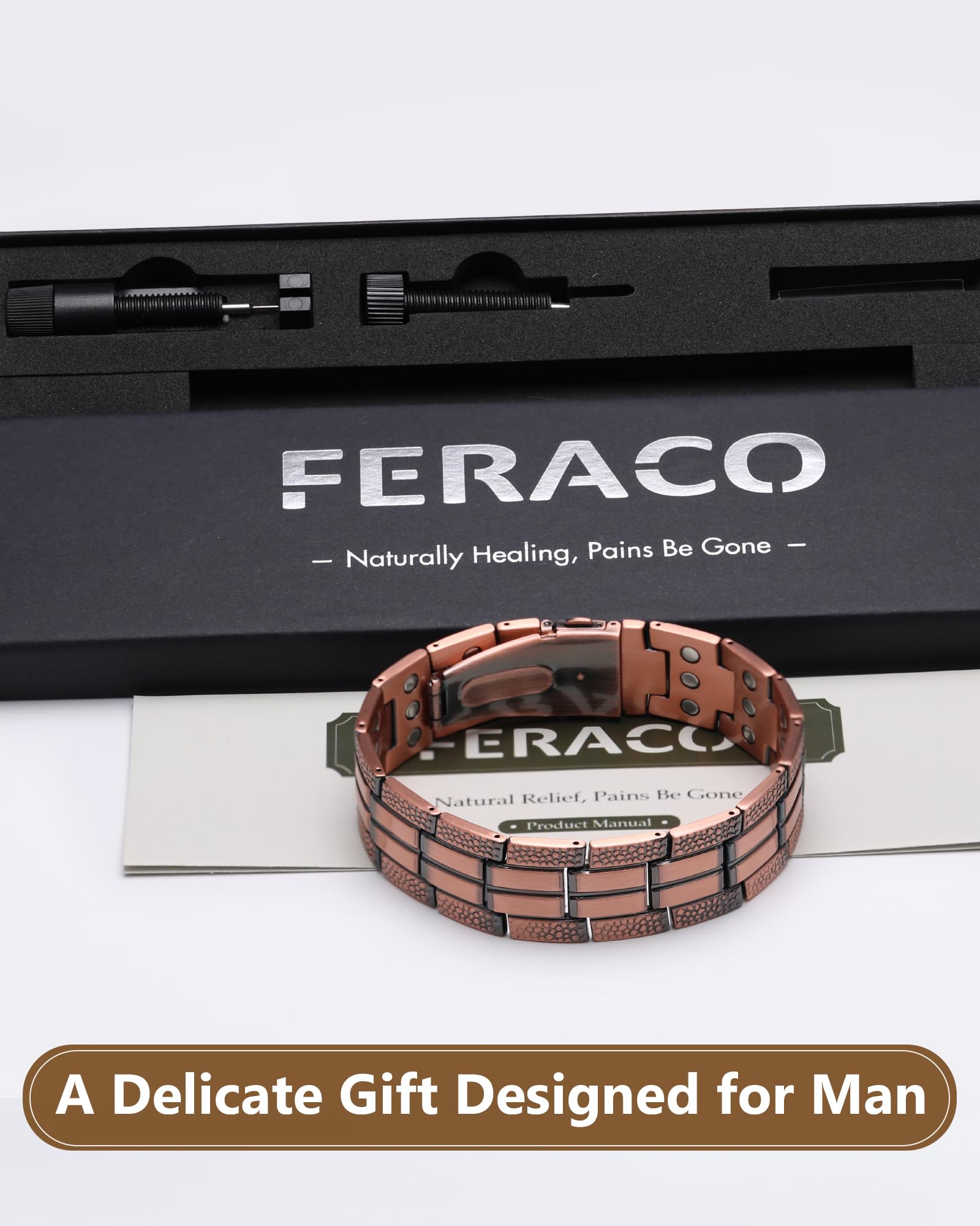 Feraco copper bracelet unboxing experience with premium packaging