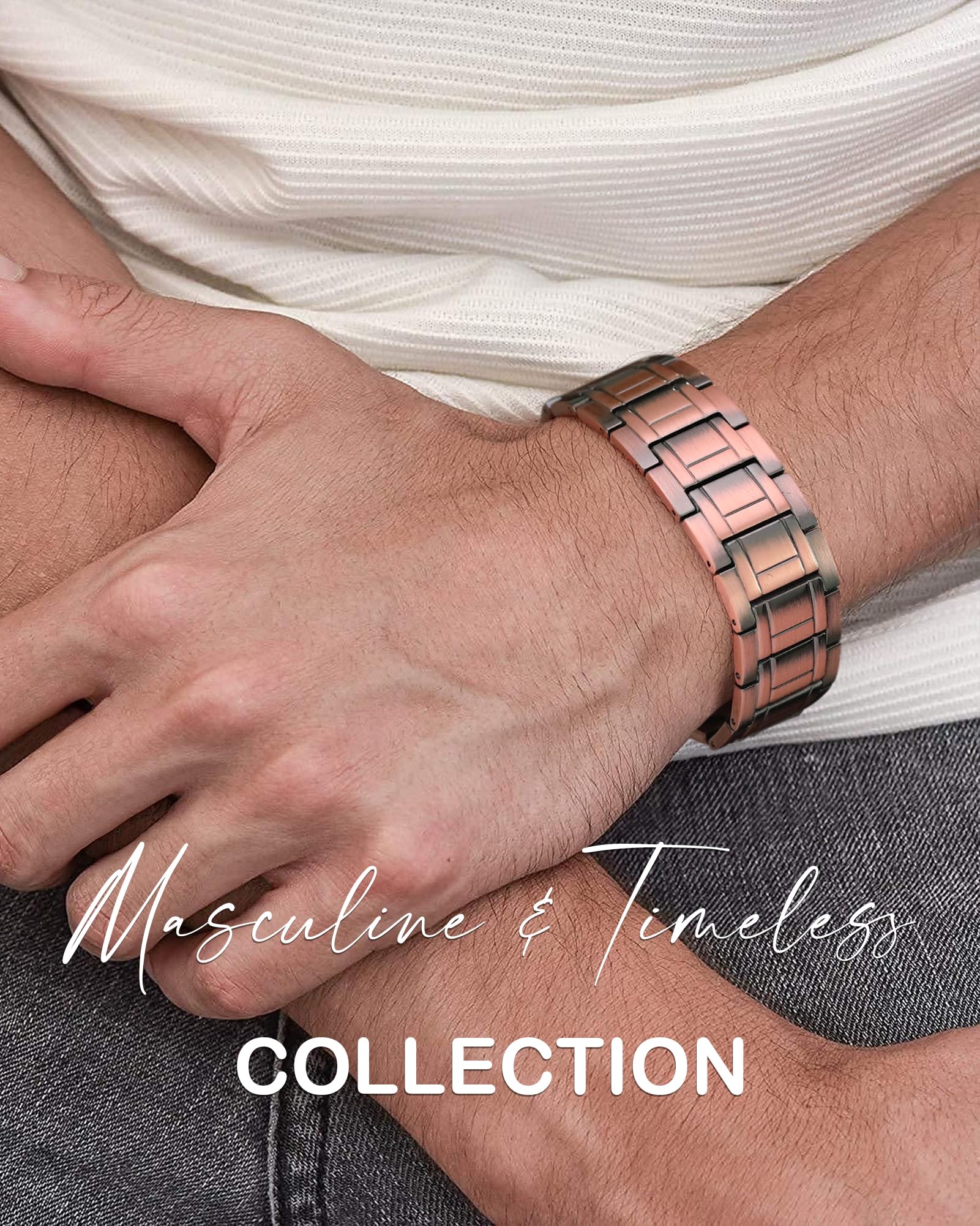 Feraco bracelet weight around 97 grams for a balanced feel