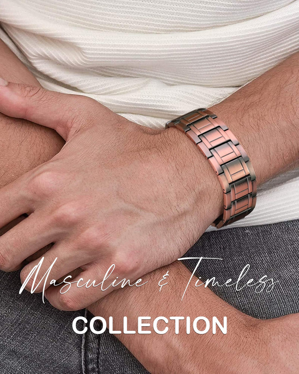 Feraco bracelet weight around 97 grams for a balanced feel