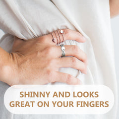 Feraco copper magnetic ring side profile shows a slim discreet look.