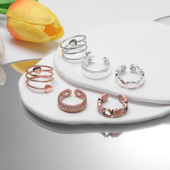 Feraco copper magnetic ring two-pack gift-ready packaging enhances gifting appeal.