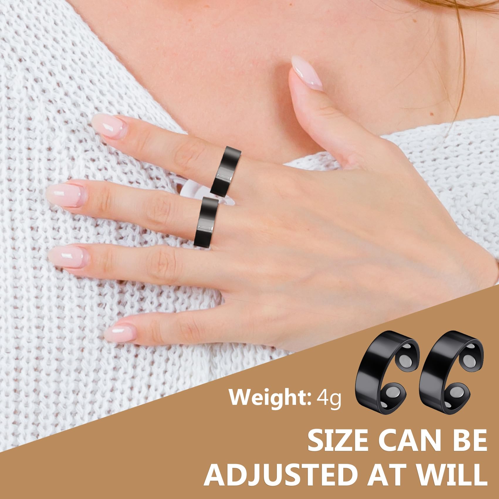 Feraco hypoallergenic nickel-free copper ring designed for sensitive skin