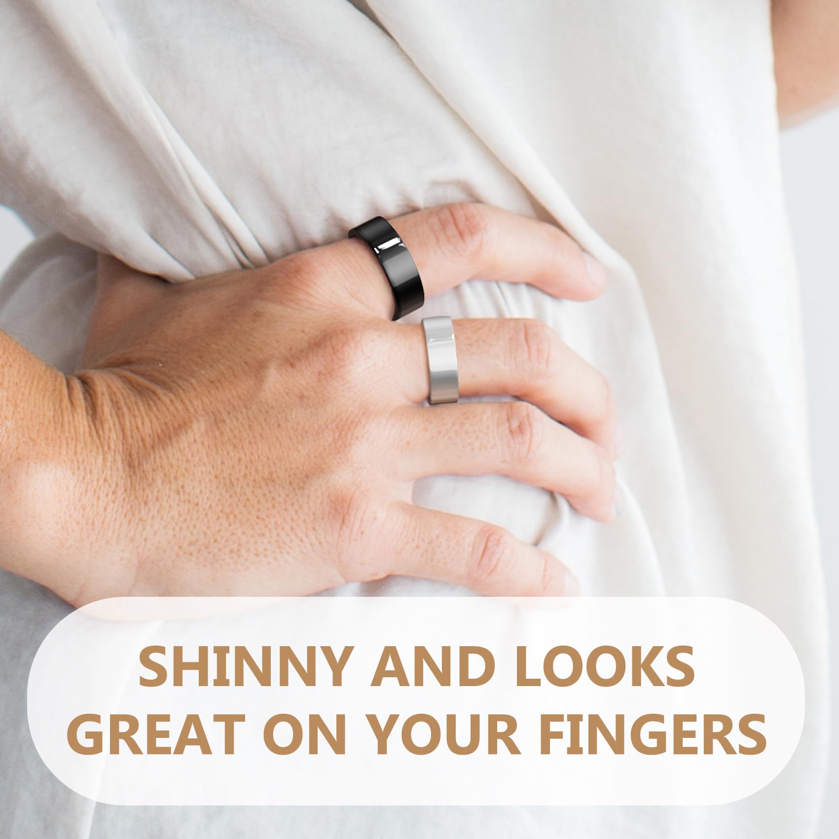 Feraco copper rings magnets closeup highlighting magnet placement for potential comfort.