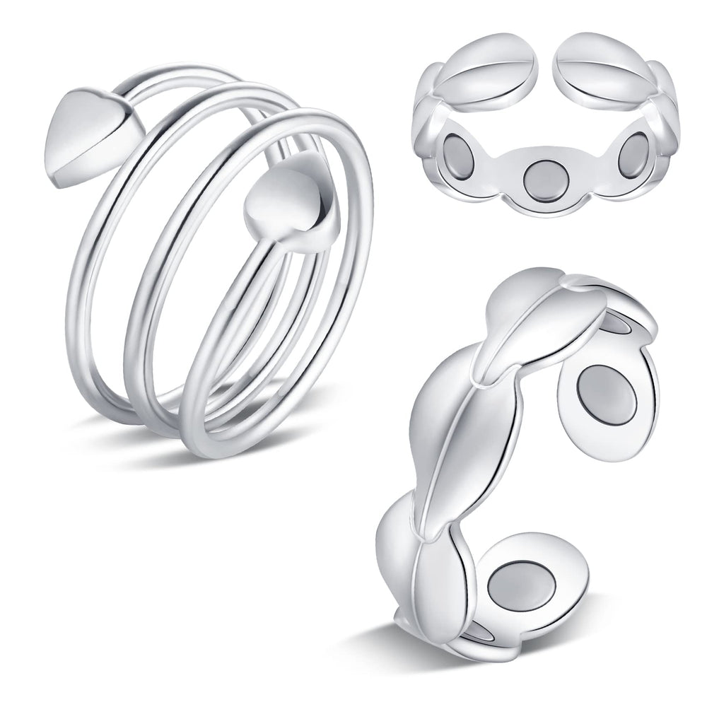 Feraco magnetic copper ring for women with thumb-ring style and magnets