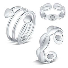 Feraco magnetic copper ring for women with thumb-ring style and magnets