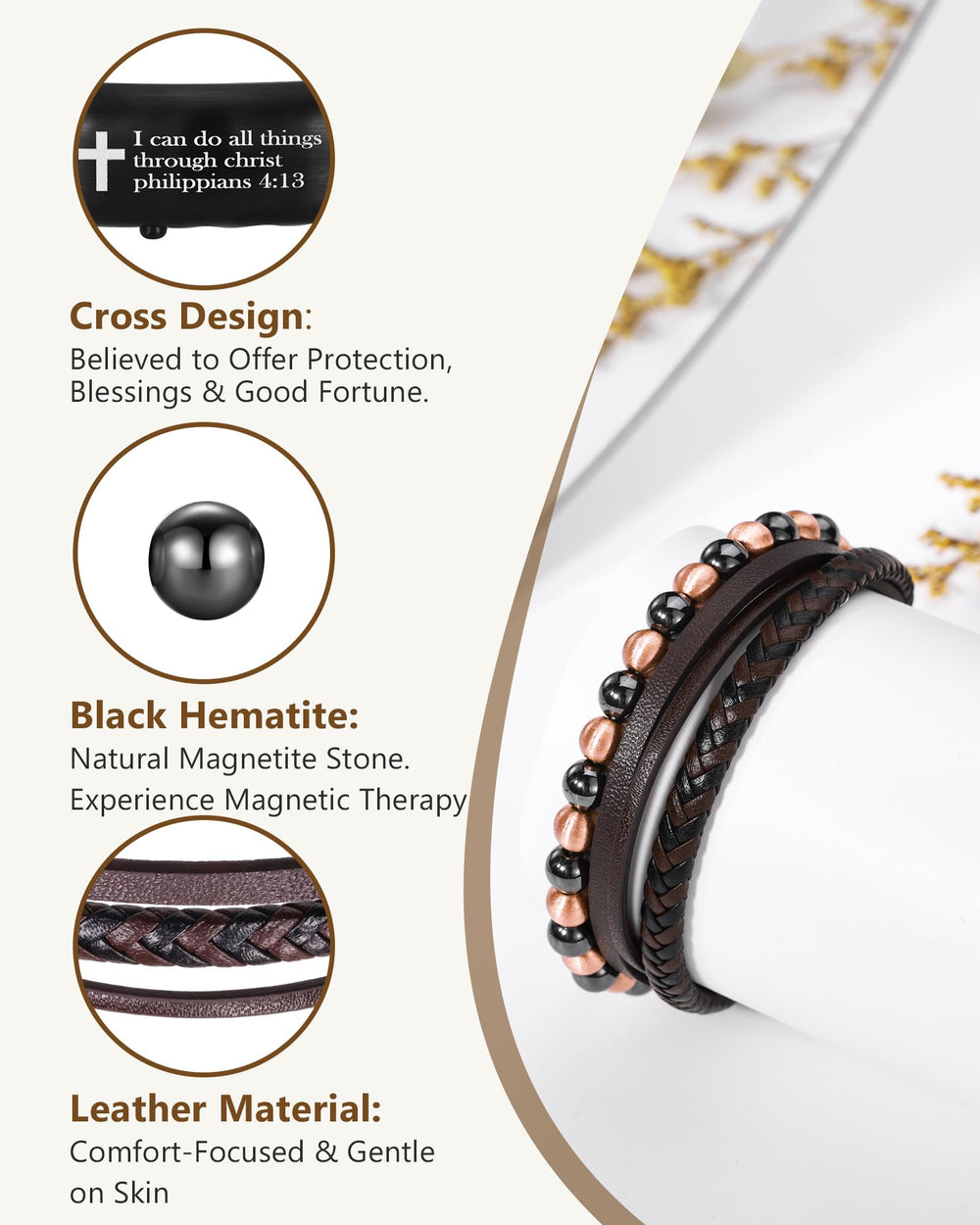 Feraco cross symbol fashion accessory shows elegant design for casual or formal looks