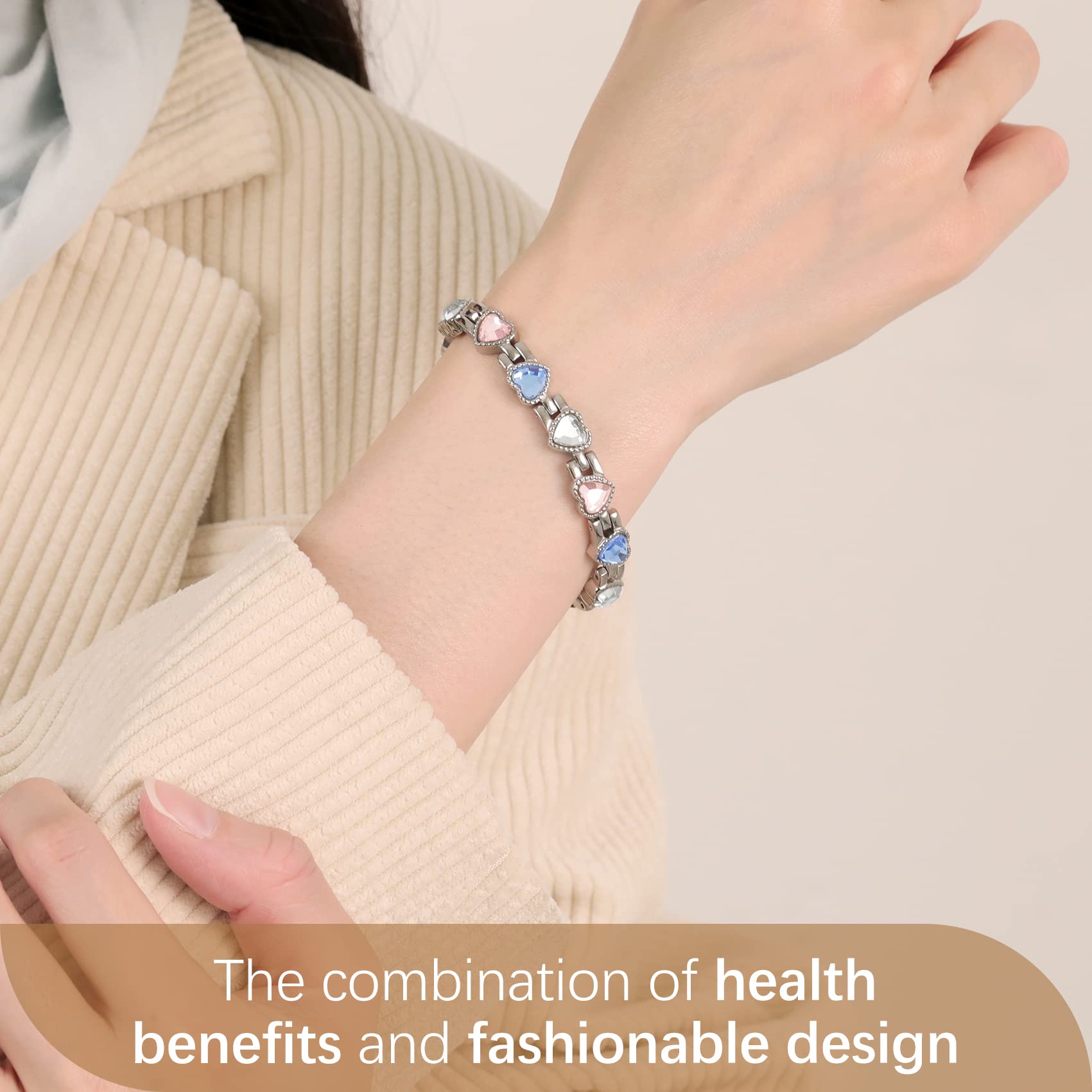 Feraco crystal-embellished bracelet for dressy and casual looks.