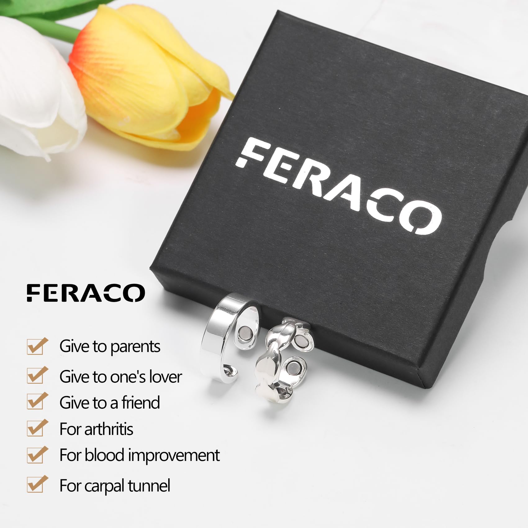 Feraco copper ring adds elegant style to any outfit