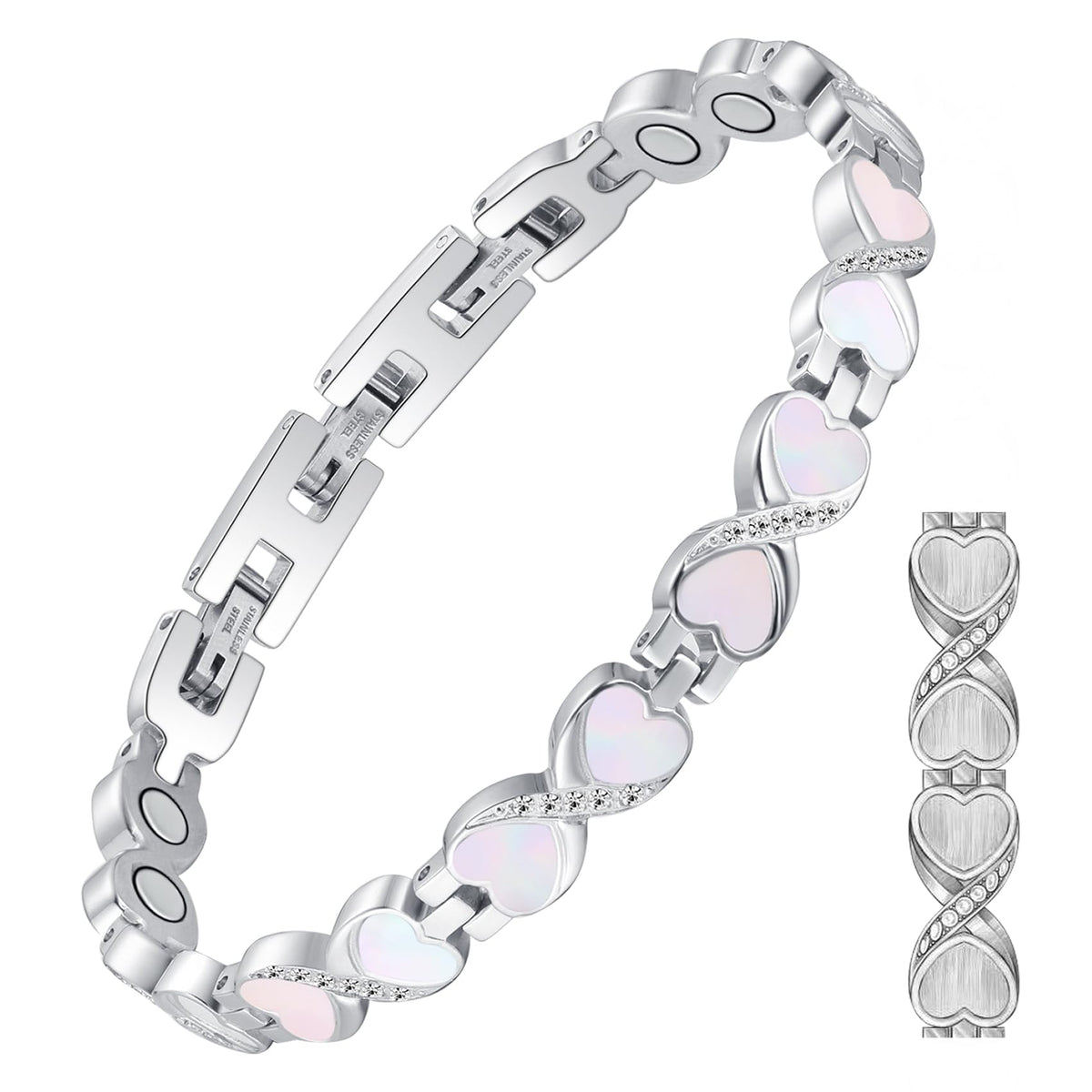 Feraco Eternal Ocean bracelet with sparkling zirconia for elegant everyday wear.