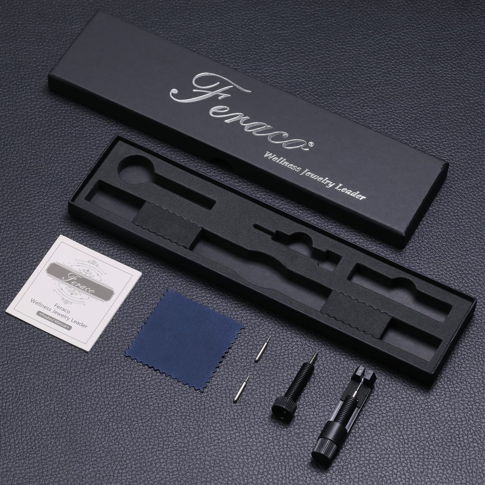 Feraco magnetic bracelet suitable for office, travel, and weekend outings.