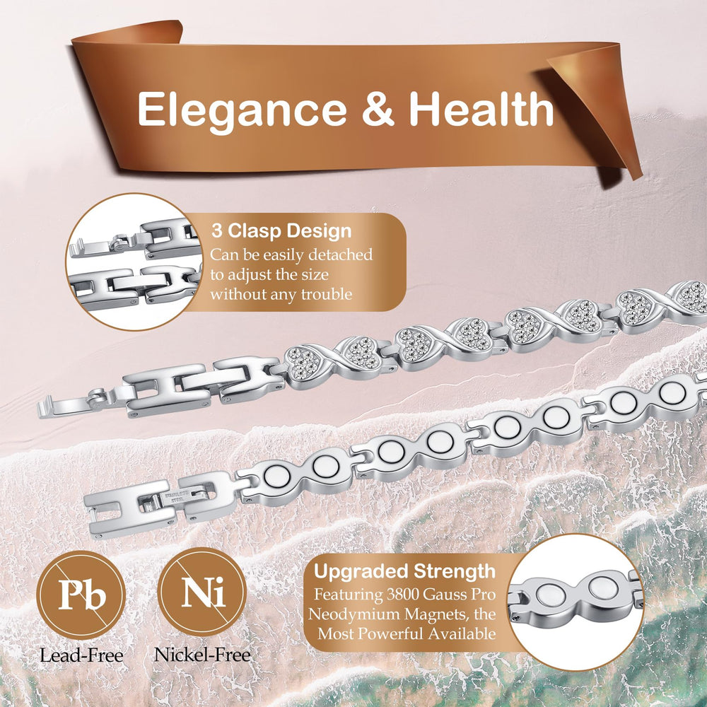 Feraco folding clasp on bracelet for easy on and off