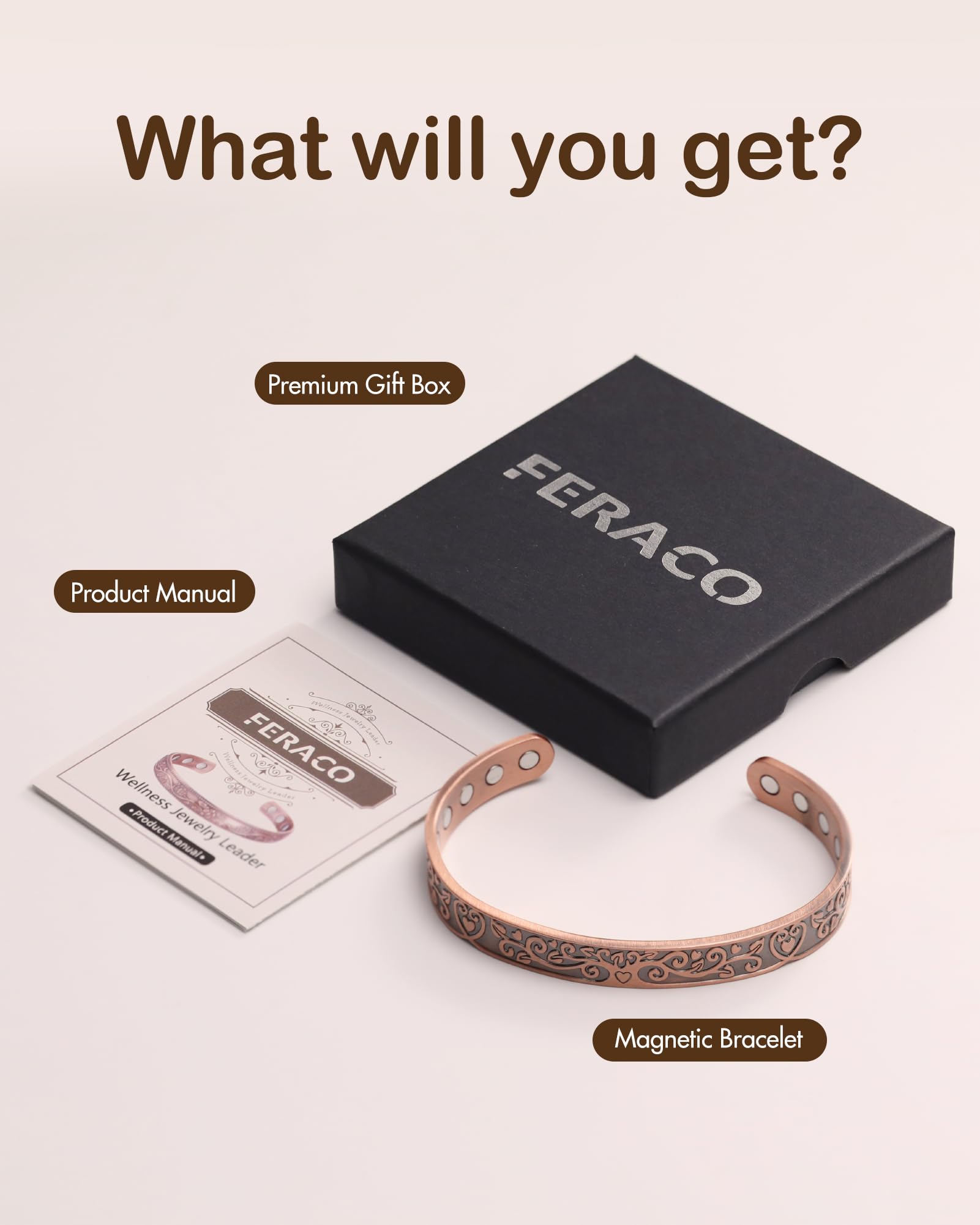 Feraco gift box packaging makes a ready-to-gift presentation.