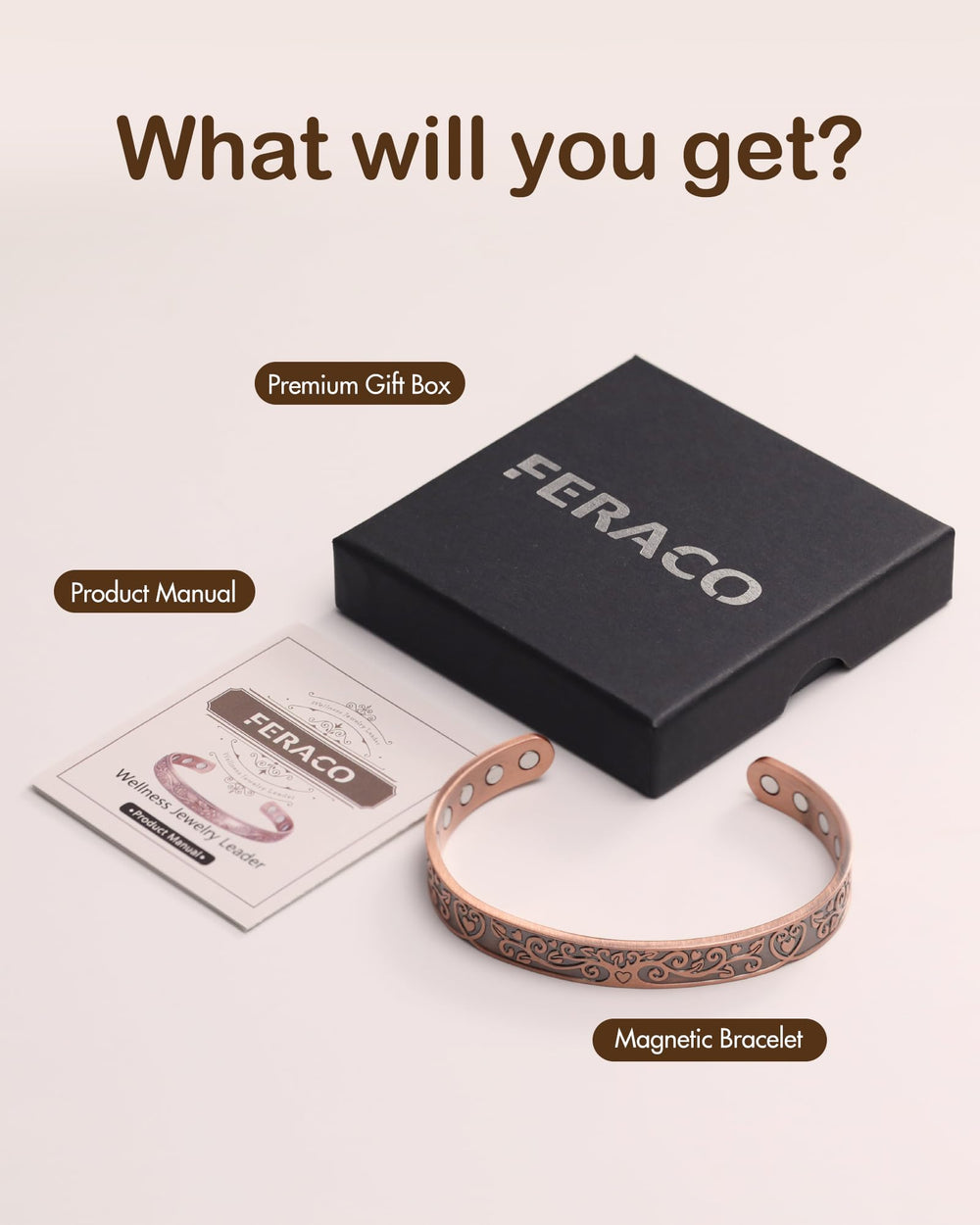 Feraco gift box packaging makes a ready-to-gift presentation.
