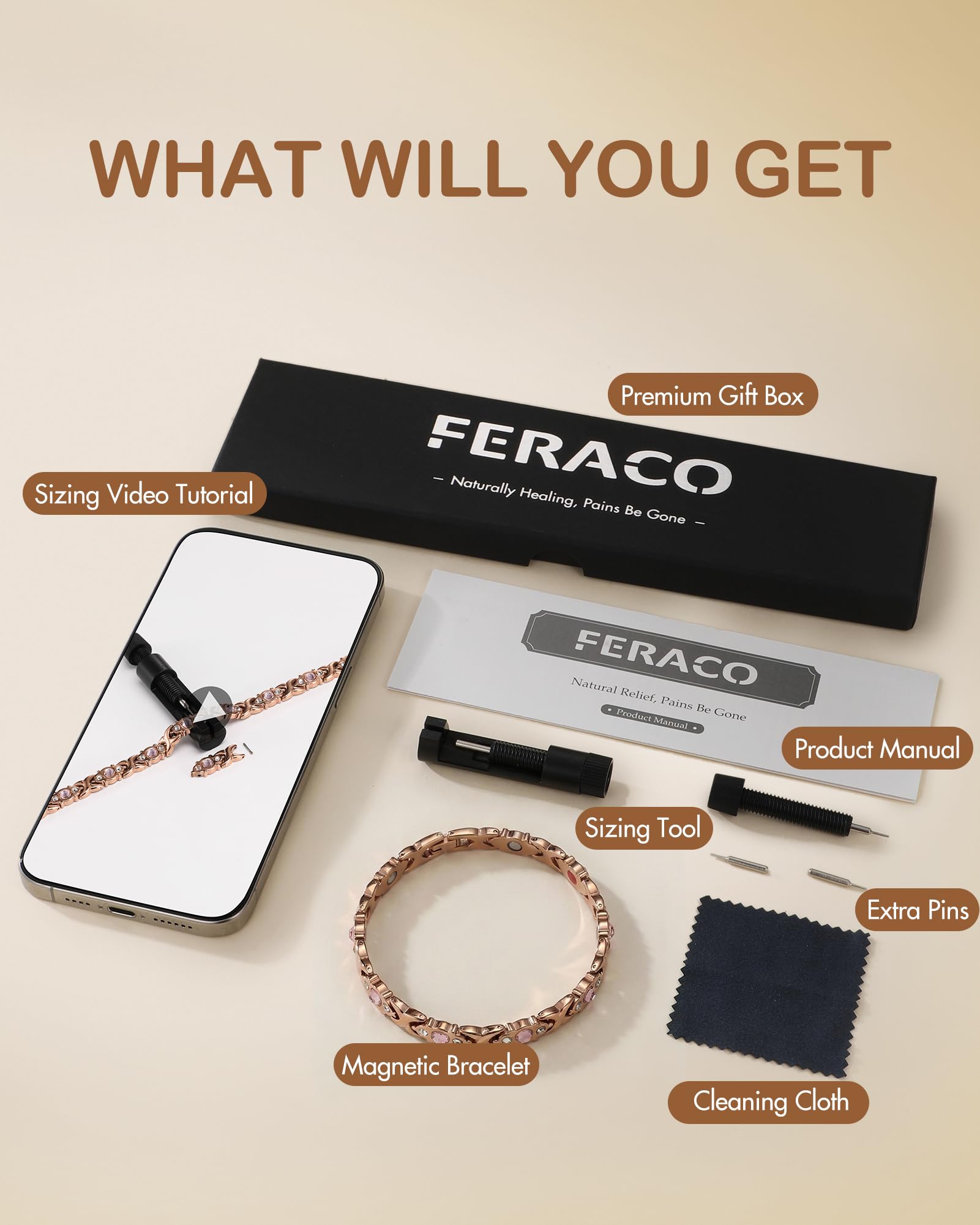 Feraco Gift box-ready bracelet ideal for gifting