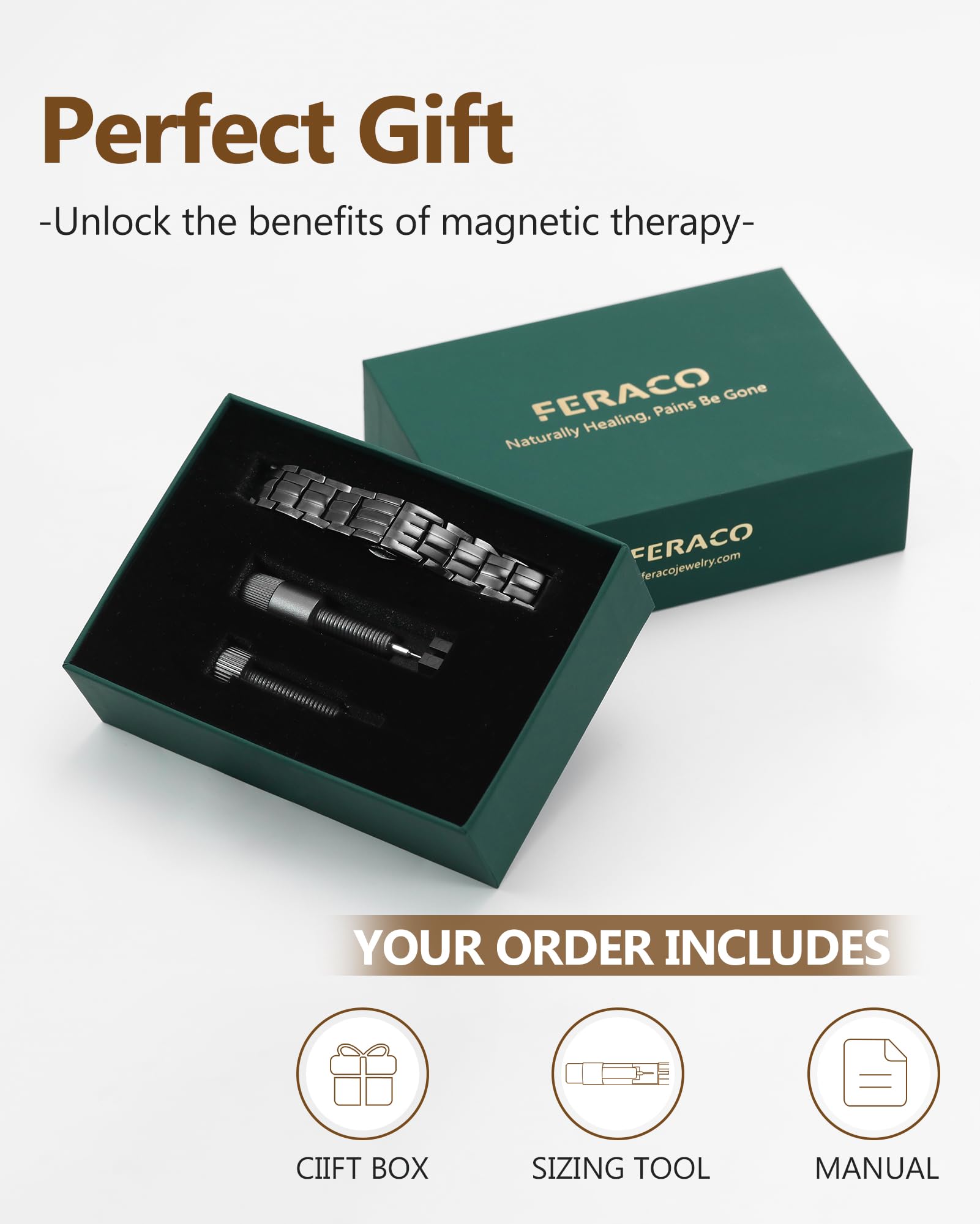 Feraco gift-ready packaging suggests a thoughtful present