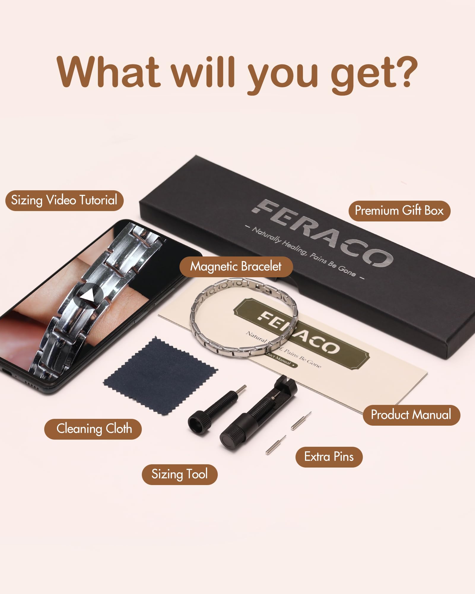Feraco gift-ready packaging in a jewelry box