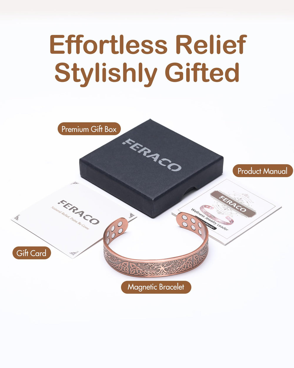 Feraco health-inspired jewelry for men and women.