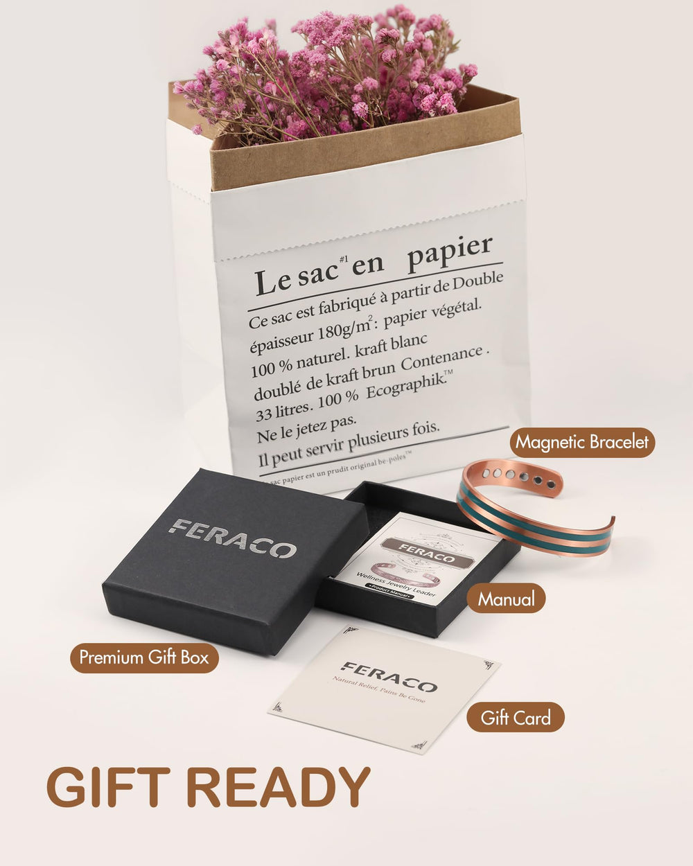 Feraco heart and X detail adds character to the design