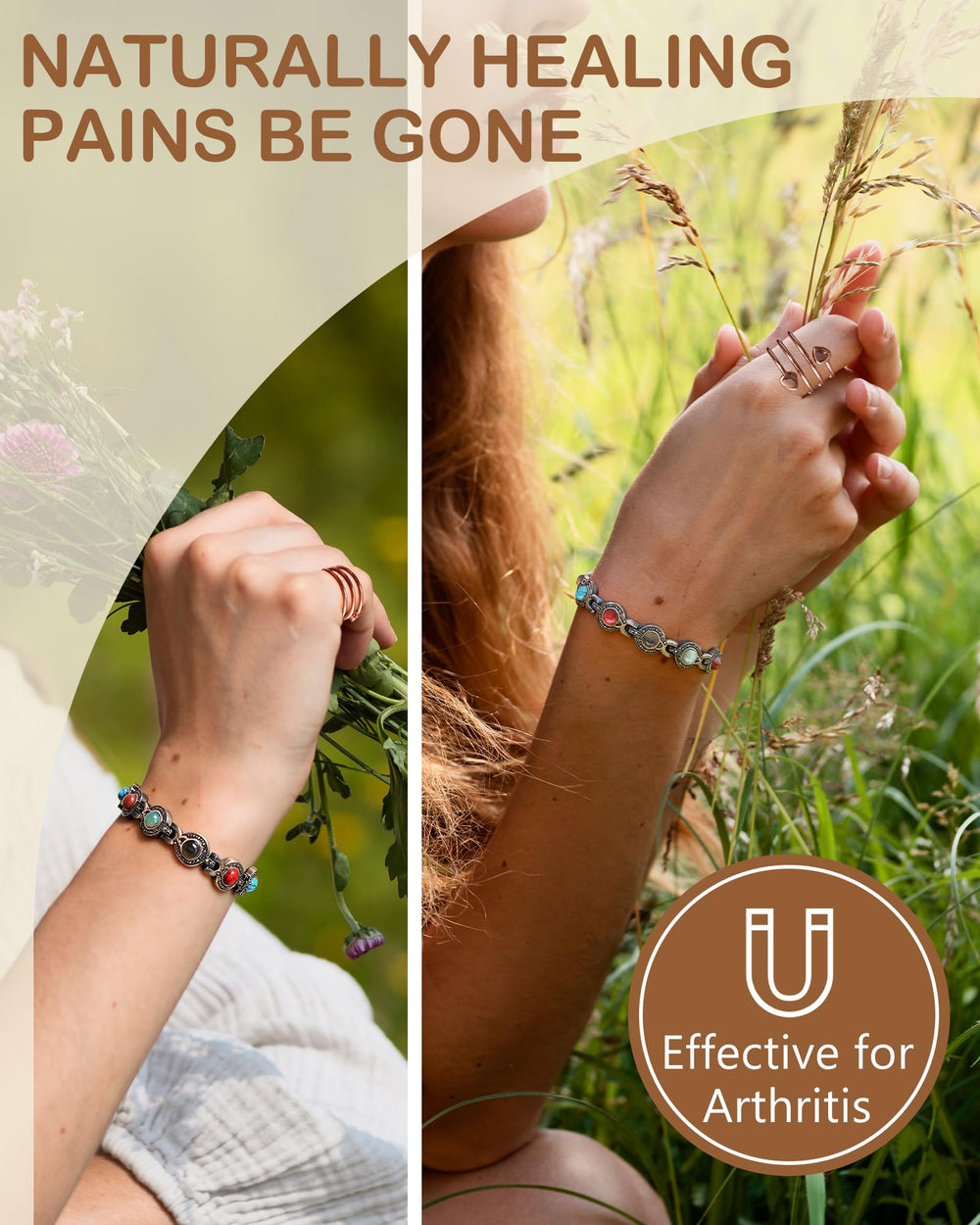 Feraco hypoallergenic 99.99 copper bracelet suitable for sensitive skin