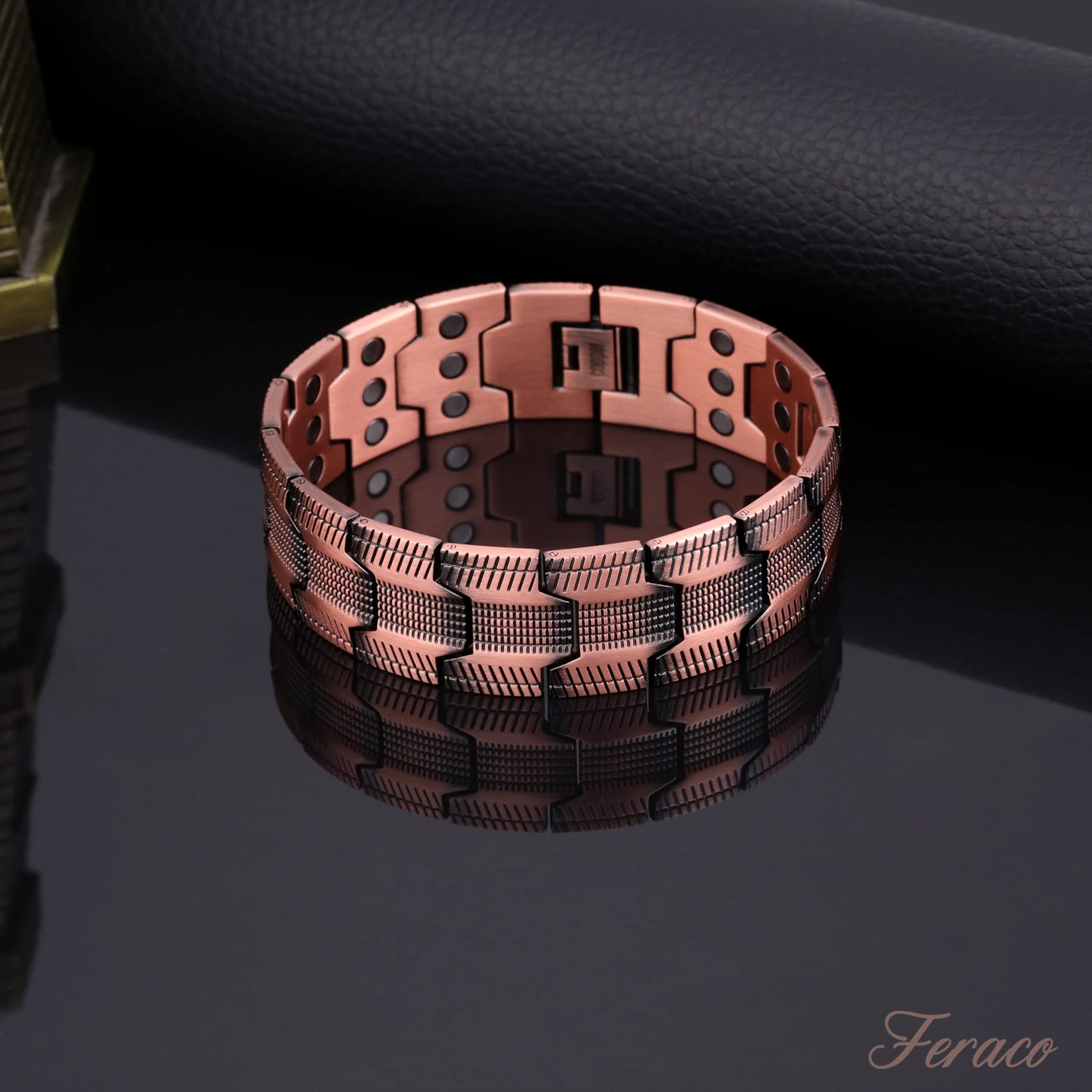 Feraco hypoallergenic copper bracelet nickel and lead free for sensitive skin