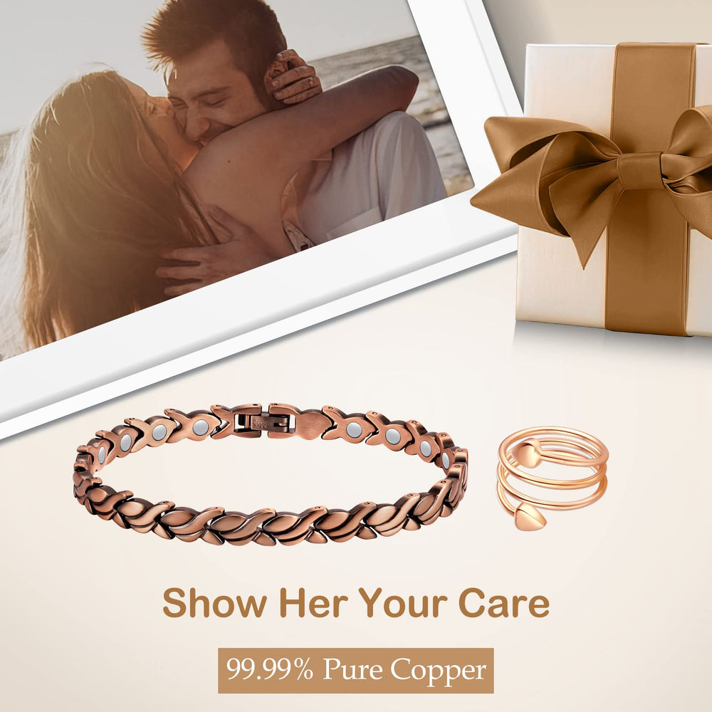 Feraco copper material is hypoallergenic and nickel-free