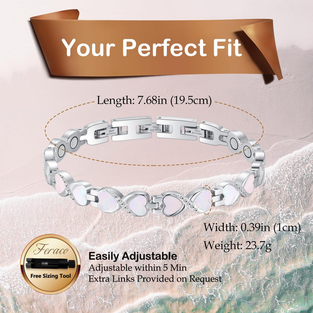 Feraco infinite symbol design adds a timeless, romantic touch.