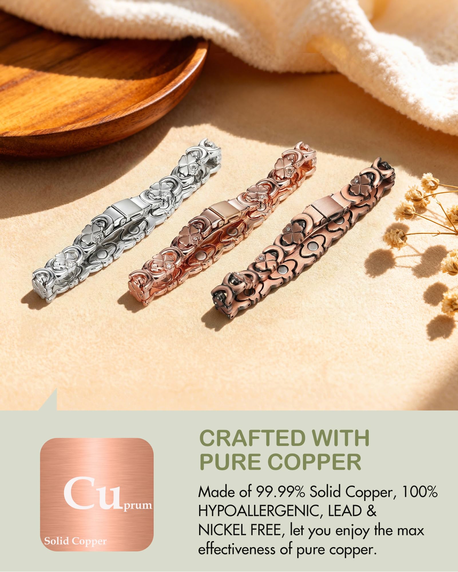 Feraco infinity and clover design symbolizes luck and love