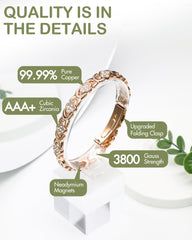 Feraco Infinity Clover Design features an timeless symbol with subtle zirconia sparkle.
