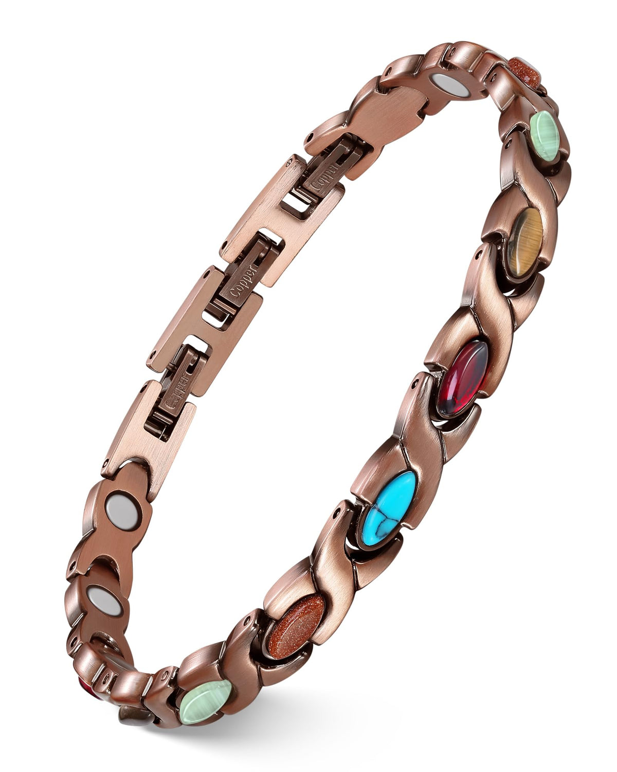 Feraco infinity design bracelet with turquoise for stylish everyday elegance