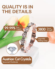 Feraco magnetic bracelet with 3800 gauss magnets for secure wear