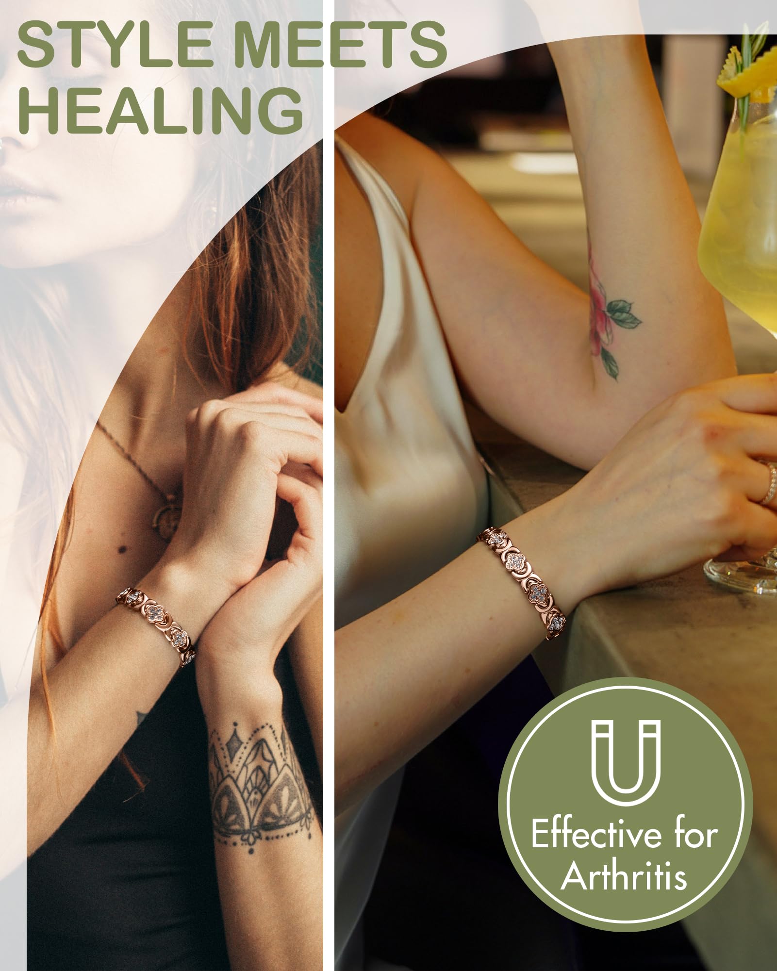 Feraco Magnetic Bracelet 3800 Gauss highlights strong magnets paired with bold style.