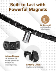 Feraco arrow-design bracelet emphasizes personal direction during activity.