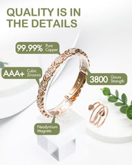 Feraco magnetic bracelet clasp enabling easy on/off and secure wear