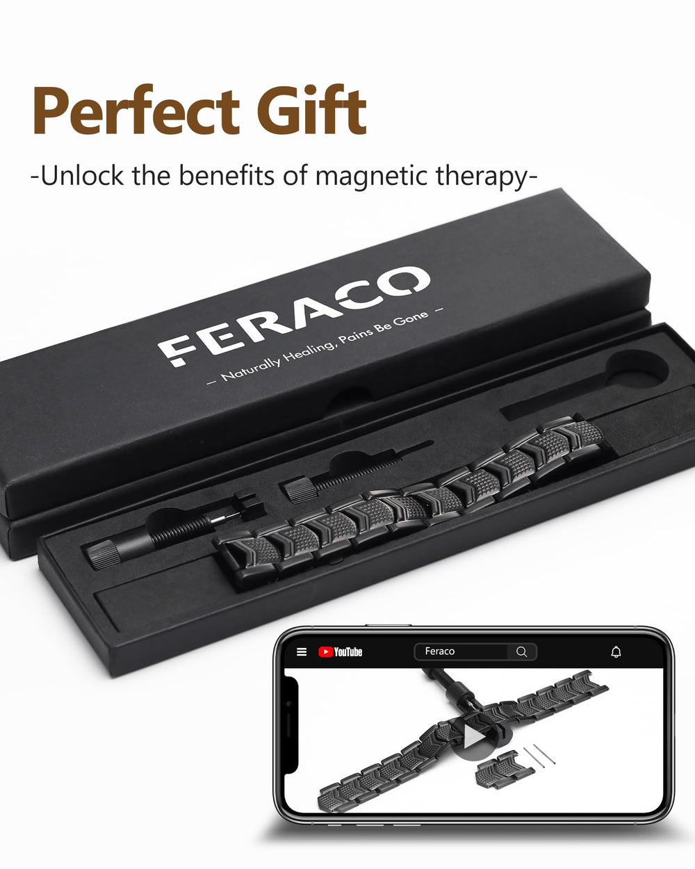 Feraco bracelet daily use suggests all-day comfort and style.