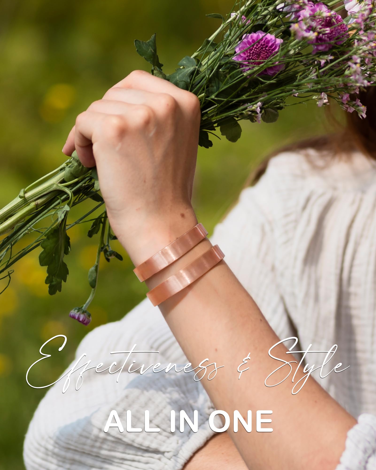 Feraco magnetic bracelet on wrist demonstrates versatile daily styling.