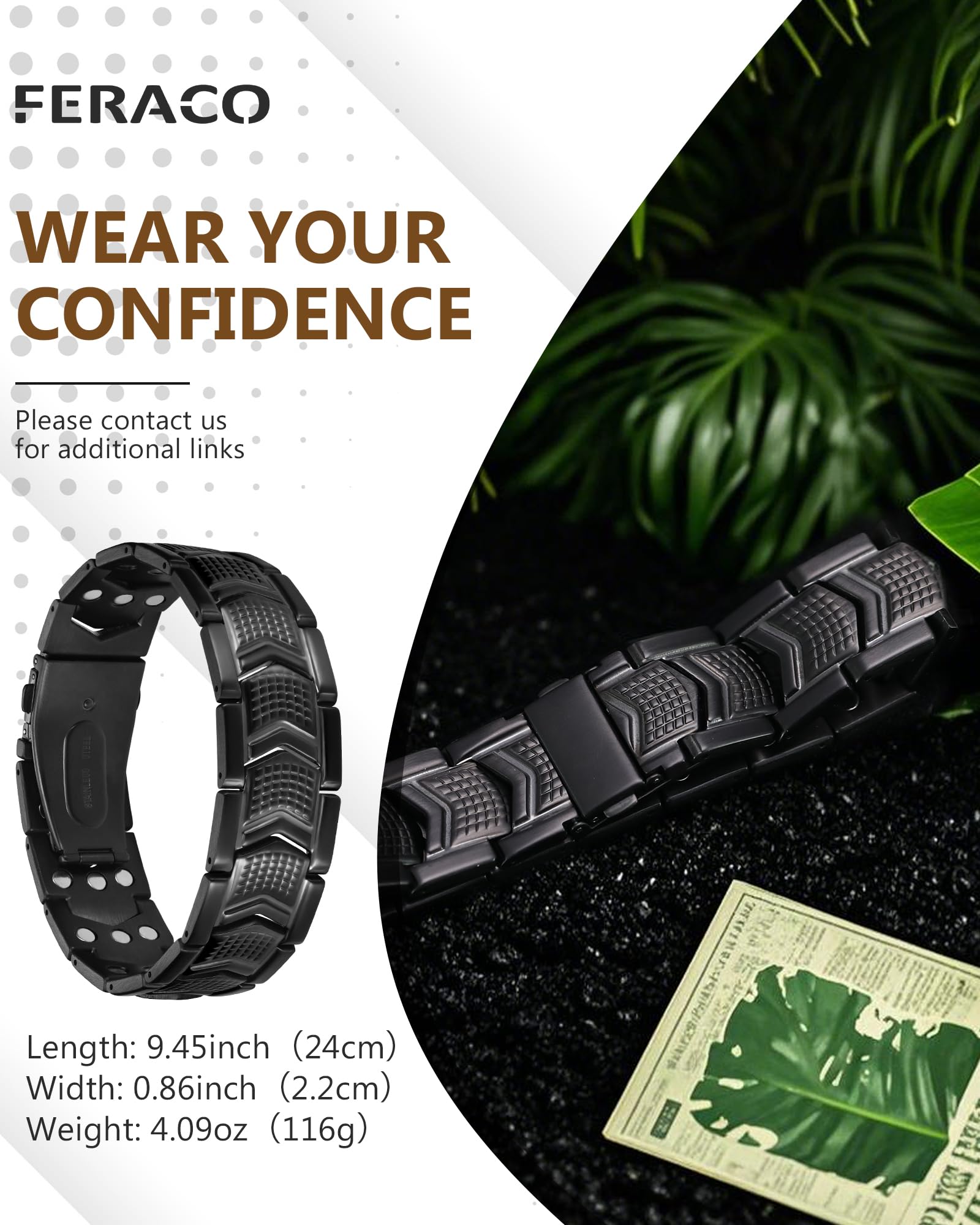 Feraco bracelet gift-ready packaging communicates thoughtful present.