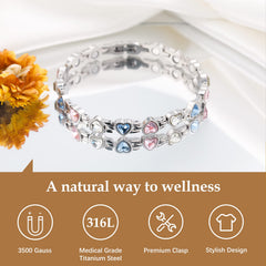Feraco neodymium magnets bracelet offers subtle daily support and stylish appeal.